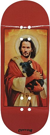 Deck marca Custom linha *Performance Series* modelo ''Don't Mess With My Dog'' 34x97mm + Tape Custom Extra-Smooth