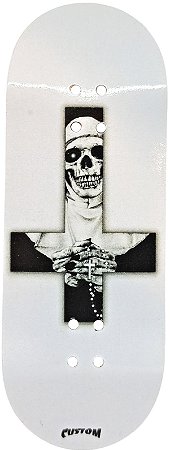 Deck marca Custom linha *Performance Series* modelo '' Upside Cross '' 34mm x 97mm + Tape Custom Extra-Smooth