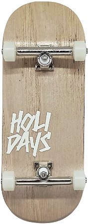 Setup Completo Deck Holidays 35mm Natural + Rodas Uretano Alien Apex 75D + Truck PRO 2.0 34mm + Bushings Alien Poliuretano 80A + Tape Alien Stardust