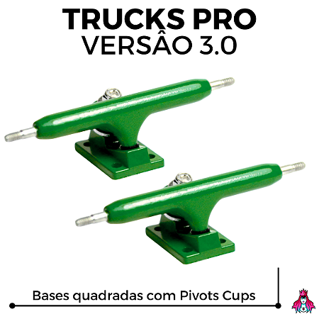 Par de Trucks Custom PRO 3.0 34mm cor Green