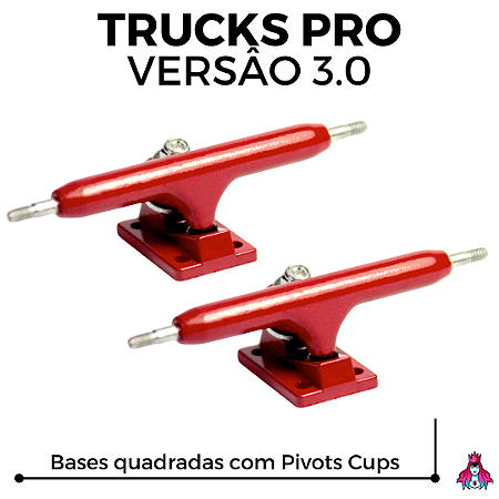 Par de Trucks Custom PRO 3.0 34mm cor Red