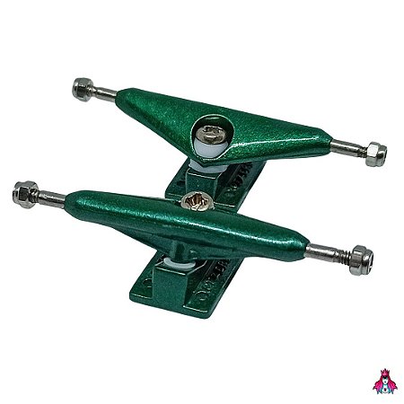 Par de Trucks DT-Zero Eureka II 34mm cor Pearl Green