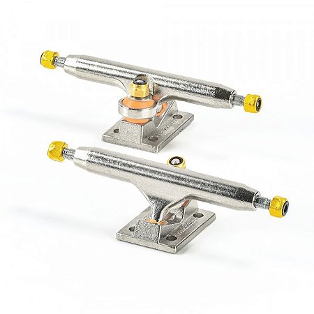 Par de Trucks Completos Black-River Trucks *BRT* X-Wide Silver 34mm (Original)(Na Caixa)