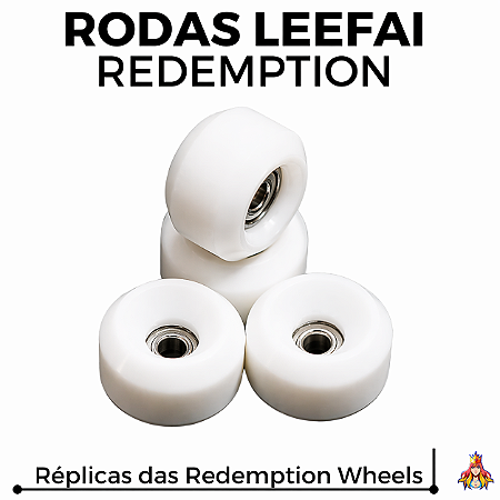 Kit de Rodas Leefai réplicas Redemption Wheels cor White