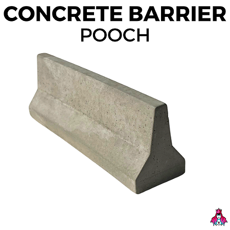 Obstáculo Pooch modelo *Concrete Barrier* cor Cinza