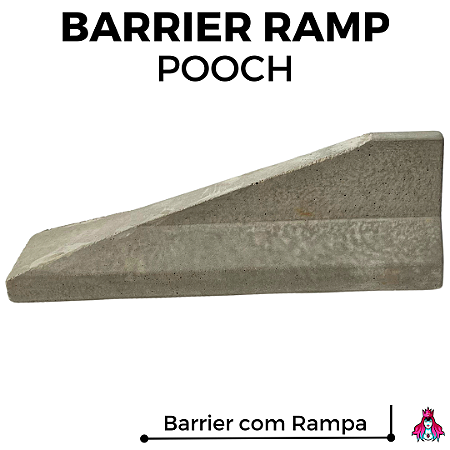 Obstáculo Pooch modelo *Barrier Ramp* cor Cinza