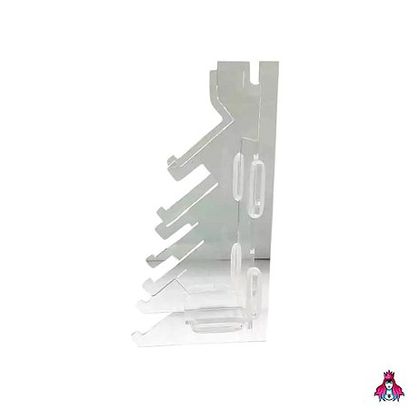 Expositor / Hack / Suporte marca *Leefai* para 5 Fingerboards ou Decks feito em Acrílico (Desmontável)