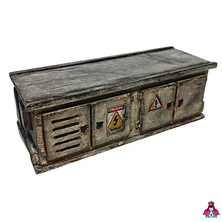 Obstáculo Collab *Custom X Low-Fi* modelo ''Energy Box Long'' c/ Cantoneiras (Realista)(Envelhecido)