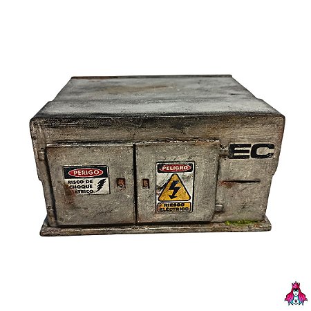 Obstáculo Collab *Custom X Low-Fi* modelo ''Energy Box Square'' c/ Cantoneiras (Realista)(Envelhecido)