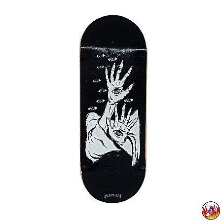Deck Ultimate Series *Custom Collab Emerald* modelo ''Hands Of Fate'' 34x96mm *Heat-Transfer* (100% Maple)
