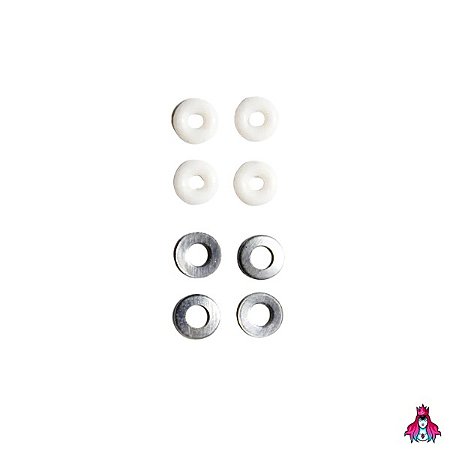 Kit de Bushings Custom *O-Rings C/ Washers* (Amortecedores)(Diversas Cores)(Selecione a Cor)