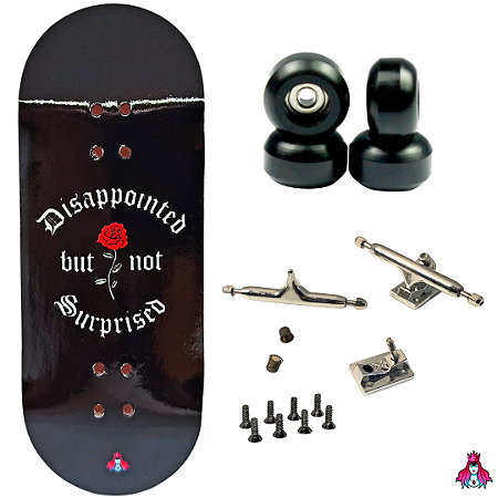 Fingerboard Performance Completo 34mm - Deck Custom + Trucks PRO 3.0 + Rodas CNC's V2 Street + Tape Alien Stardust II