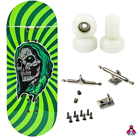 Fingerboard Performance Completo 34mm - Deck Custom + Trucks PRO 3.0 + Rodas CNC's V2 Street + Tape Alien Stardust II
