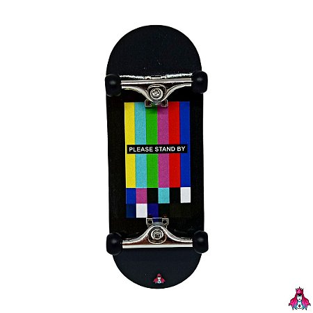 Setup Completo Deck Custom Performance Series 34x97mm + Rodas Custom *Spherical* Shape Black + Truck PRO *3.0* (V2) 34mm Silver + Tape Custom + Pivot Cups