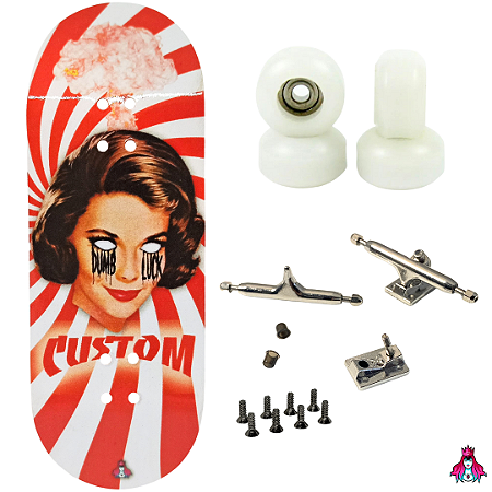 Fingerboard Performance Completo 34mm - Deck Custom + Trucks PRO 3.0 + Rodas CNC' V2 Street + Tape Alien Stardust II