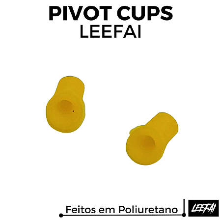 Par Pivot Cups Leefai Poliuretano cor Amarelo