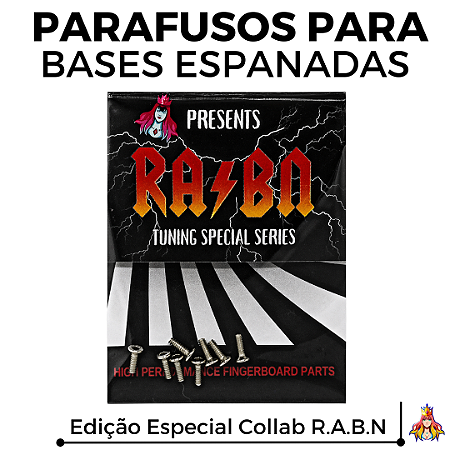 Kit Parafusos Allen para Bases Espanadas Collab *R.A.B.N*