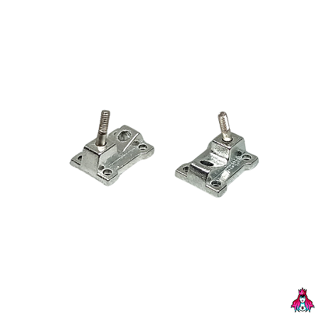 Par de baseplates Trucks PRO 2.0 na cor Silver (Bases)