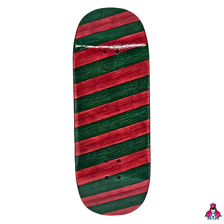 Deck marca Custom linha *Obscure* 34x96.5mm Split-Ply Pro Model R.A.B.N Street Shape (Collab D'oh) + Tape Alien V2