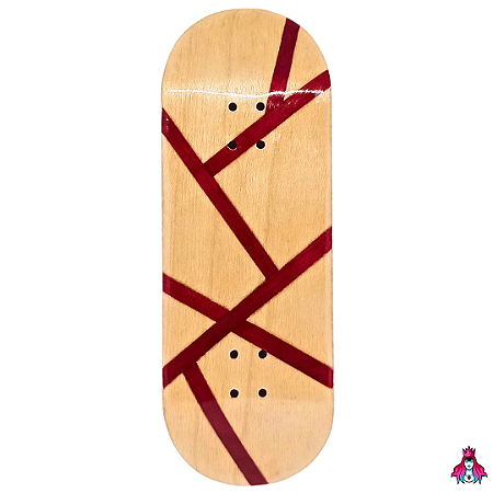 Deck marca Custom linha *Obscure* Split-Ply (34x96.5mm)(6.9g)(Popsicle Shape)(Collab D'oh) + Tape Alien V2