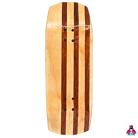 Deck marca Custom linha *Obscure* Split-Ply (33.5x97mm)(7.5g)(Rocky Shape)(Collab D'oh) + Tape Alien V2