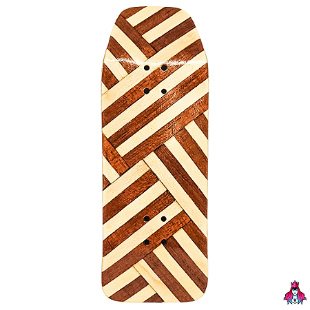 Deck marca Custom linha *Obscure* Split-Ply (35x98mm)(7.1g)(Cruiser Shape)(Collab D'oh) + Tape Alien V2