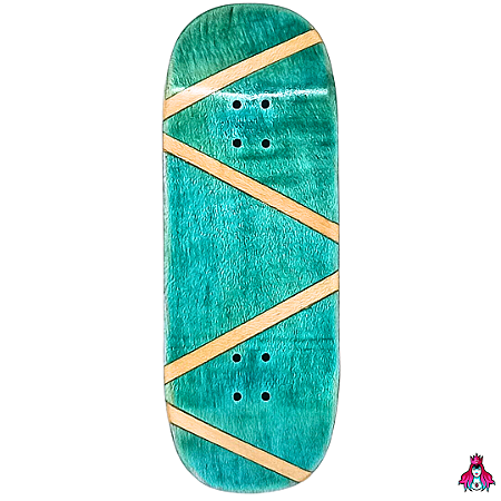 Deck marca Custom linha *Obscure* Split-Ply (34x96.5mm)(7.1g)(Street Shape)(Collab D'oh) + Tape Alien V2