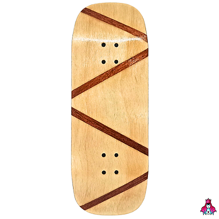 Deck marca Custom linha *Obscure* Split-Ply (34x96.5mm)(7.9g)(Boxy Shape)(Collab D'oh) + Tape Alien V2