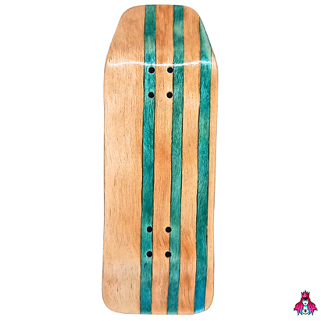 Deck marca Custom linha *Obscure* Split-Ply (35x97mm)(8.8g)(Cruiser Shape)(Collab D'oh) + Tape Alien V2