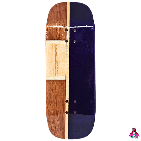 Deck marca Custom linha *Obscure* Split-Ply (34x97mm)(7.8g)(Boxy Shape)(Collab D'oh) + Tape Alien V2
