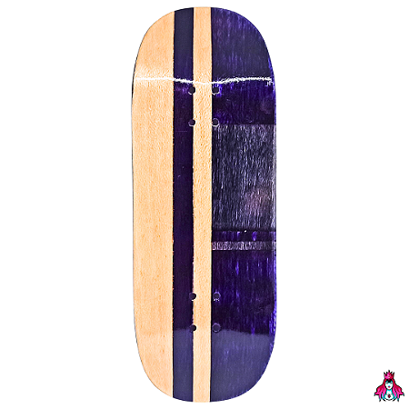 Deck marca Custom linha *Obscure* Split-Ply (34x96.5mm)(6.9g)(Street Shape)(Collab D'oh) + Tape Alien V2