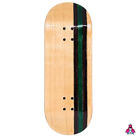 Deck marca Custom linha *Obscure* Split-Ply (33.5x96mm)(6.7g)(Popsicle Shape)(Collab D'oh) + Tape Alien V2