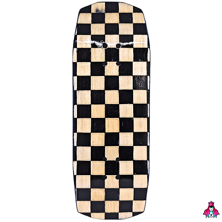 Deck marca Custom linha *Obscure* Split-Ply (33.5x97mm)(6.6g)(Rocky Shape)(Collab D'oh) + Tape Alien V2