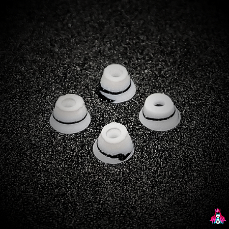 Kit de Bushings (Amortecedores) marca *Custom* modelo ''Twist'' shore (78A) (Cone Shape) Color Mix Swirl #8
