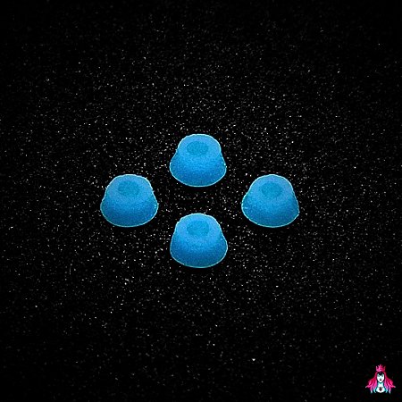 Kit de Bushings (Amortecedores) marca *Custom* modelo ''Luminous'' *Brilha no Escuro* shore (78A) (Cone Shape) Cor #3
