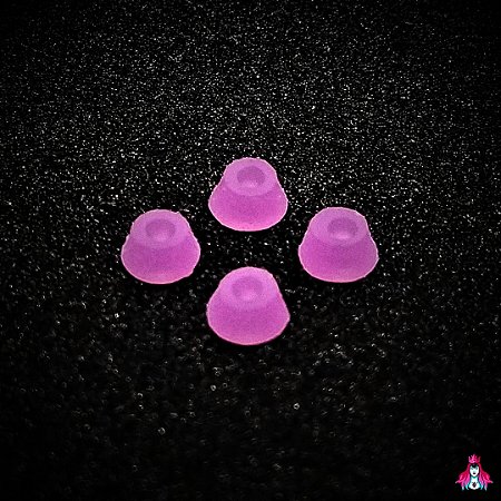 Kit de Bushings (Amortecedores) marca *Custom* modelo ''Luminous'' *Brilha no Escuro* shore (78A) (Cone Shape) Cor #5