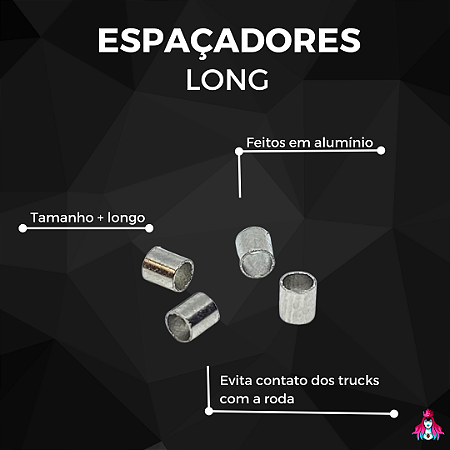 Kit de Espaçadores p/ Trucks Custom Long Edition (5 Unidades)