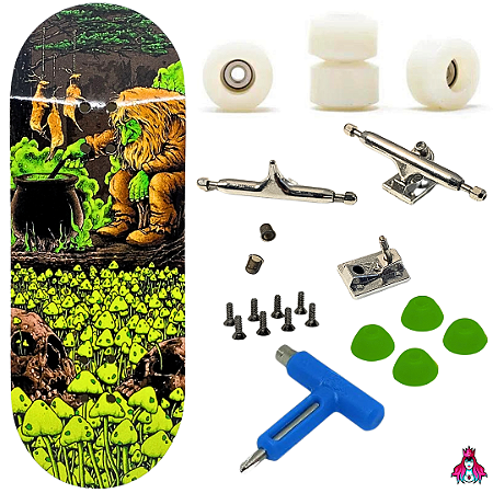 Fingerboard Premium Completo - Custom - 34mm - Cave Troll