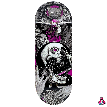 Deck marca Custom linha *Premium Series* medida 34x96mm modelo “Ripping Tape“ + Tape Alien Stardust V2