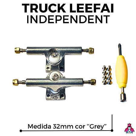 Par de Trucks *Leefai* modelo ''Independent'' medida *32mm* cor ''Gray''