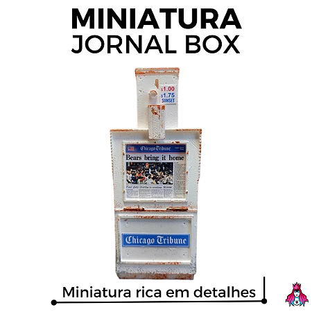 Miniatura da marca Custom versão ''Jornal Box'' na cor Branca *Realista*