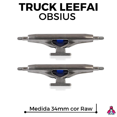 Par de Trucks Leefai Obsius 34mm cor "Raw"