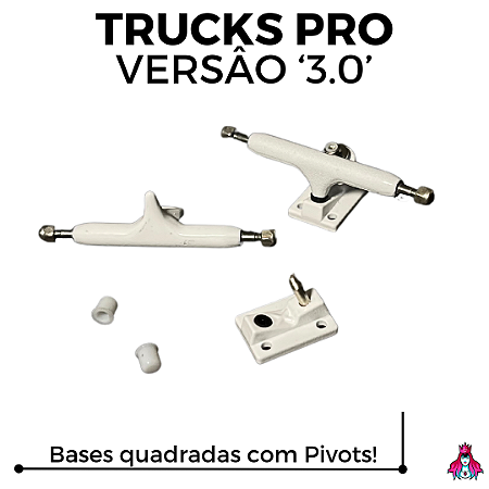 Par de Trucks Custom PRO 3.0 34mm White