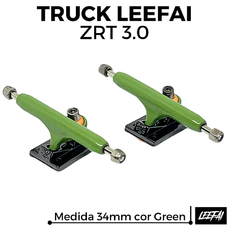 Par de Trucks Leefai ZRT 3.0 34mm cor Green