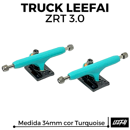 Par de Trucks Leefai ZRT 3.0 34mm cor Turquoise