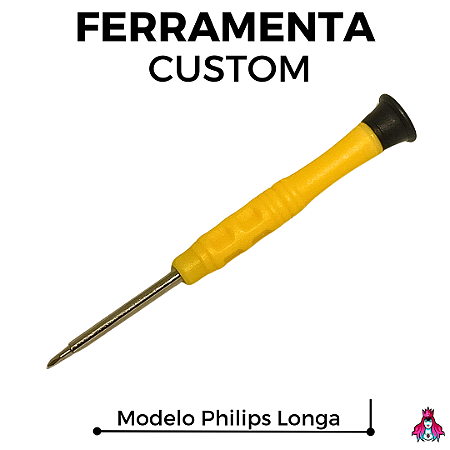Mini Ferramenta Fingerboard Philips Longa Amarela