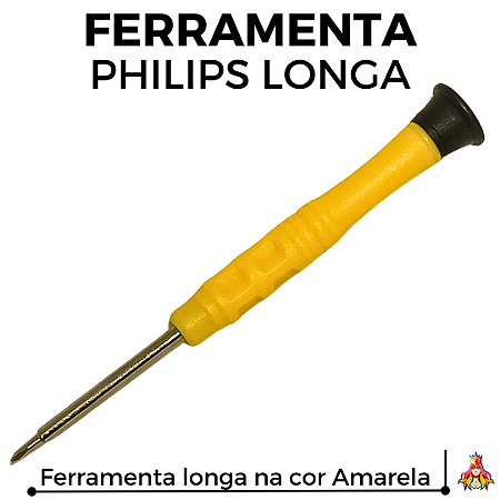 Ferramenta Fingerboard Custom Philips Longa (9cm) - Amarela