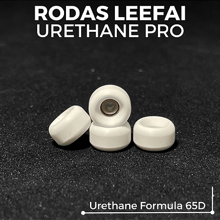 Rodas Leefai modelo "Urethane Pro" Formula 65D cor White