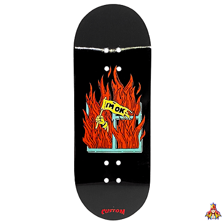 Deck Custom 29mm Premium Series modelo “I'm Ok...“ + Tape Alien Stardust