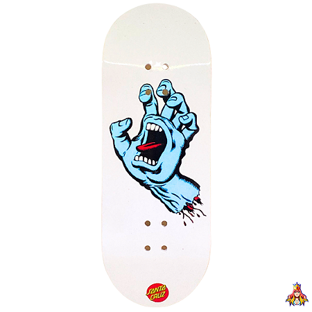 Deck Custom 29mm Premium Series modelo “Santa Cruz Hand“ + Tape Alien Stardust